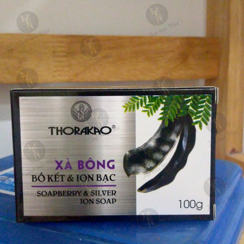 Xà bông bồ kết và ion bạc Thorakao 100g