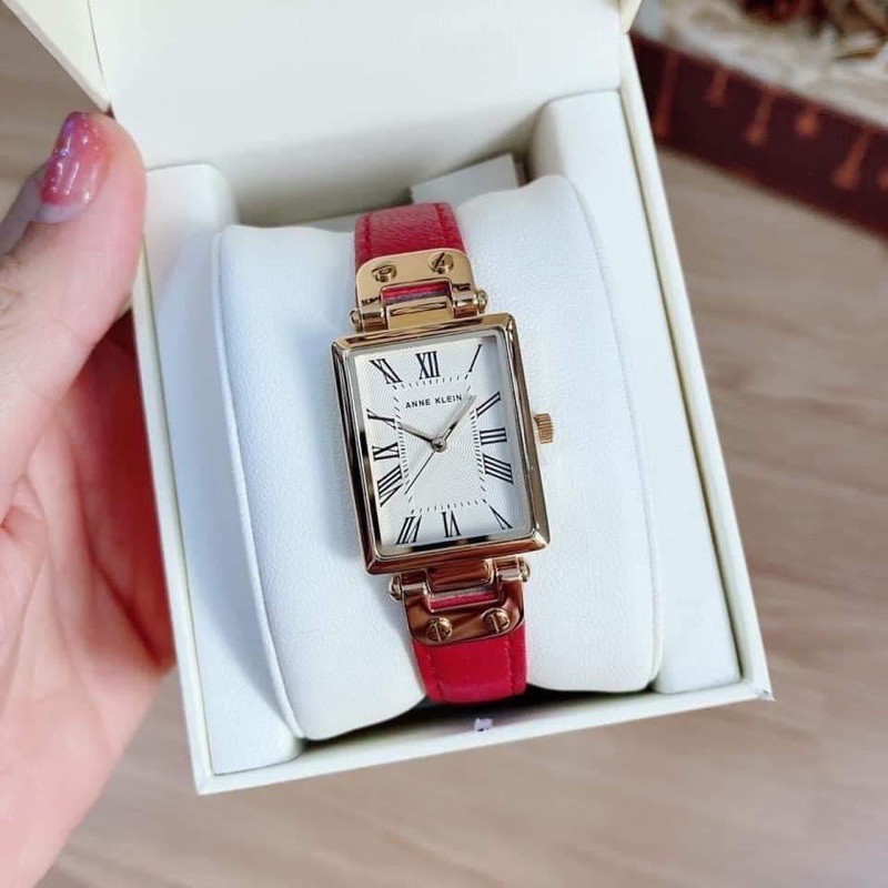 Đồng hồ nữ Anne Klein dây da, mặt 21.5mm