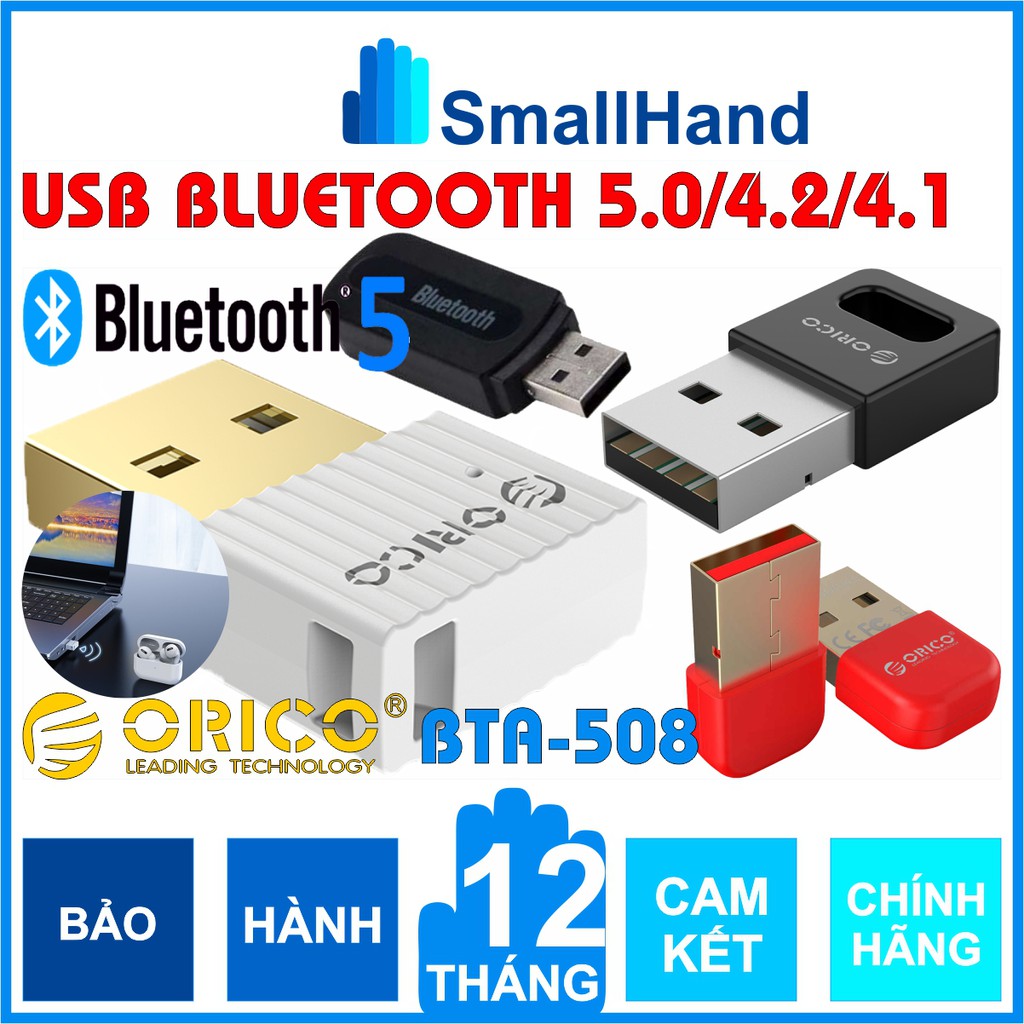 USB Bluetooth 5.0/4.2/4.1/4.0 Chính hãng Orico BTA-508/409/403 và Netlink – Hỗ trợ kết nối Bluetooth giữa các thiết bị