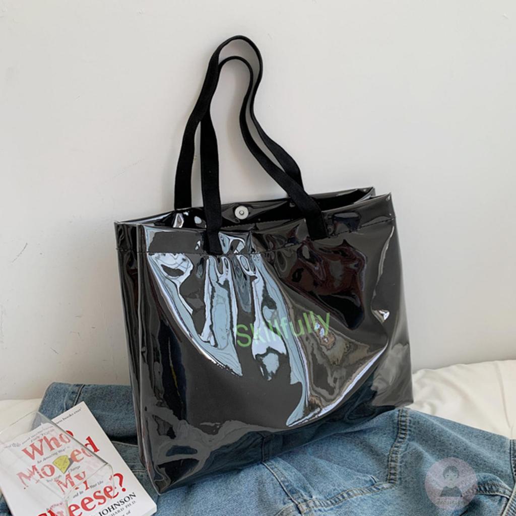 Túi Xách Nữ Vải Canvas In Chữ Cá Tính