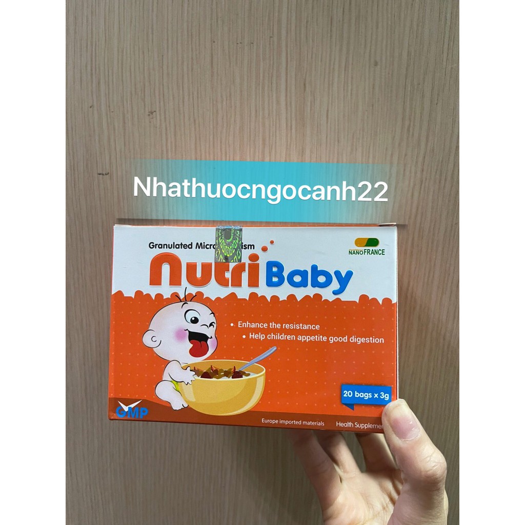 Cốm vi sinh NUTRIBABY cho trẻ biếng ăn,chậm lớn