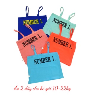 Combo 5 chiếc áo 2 dây croptop sang chảnh cho bé gái 6-20kg