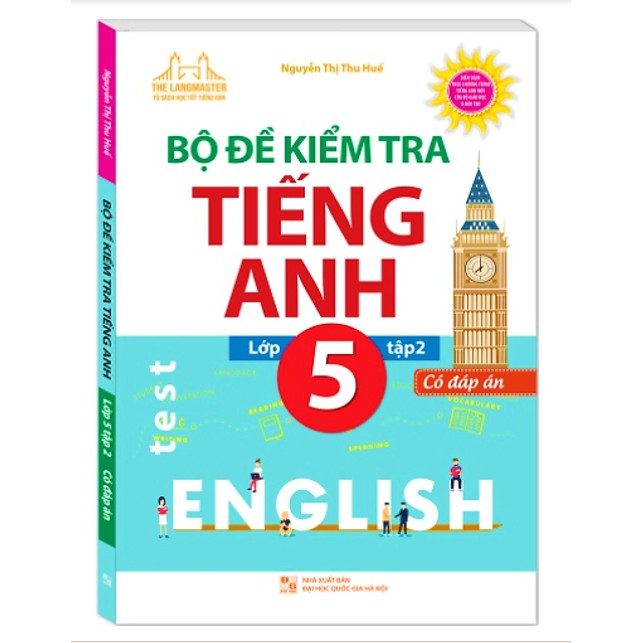 Sách - Combo Bộ đề kiểm tra tiếng Anh lớp 5 - Có đáp án