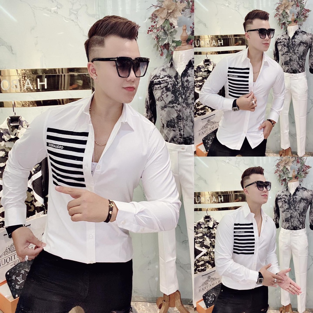 ÁO SƠ MI NAM TAY DÀI LÊN FORM CỰC CHUẨN KIỂU DÁNG HÀN QUỐC | BigBuy360 - bigbuy360.vn