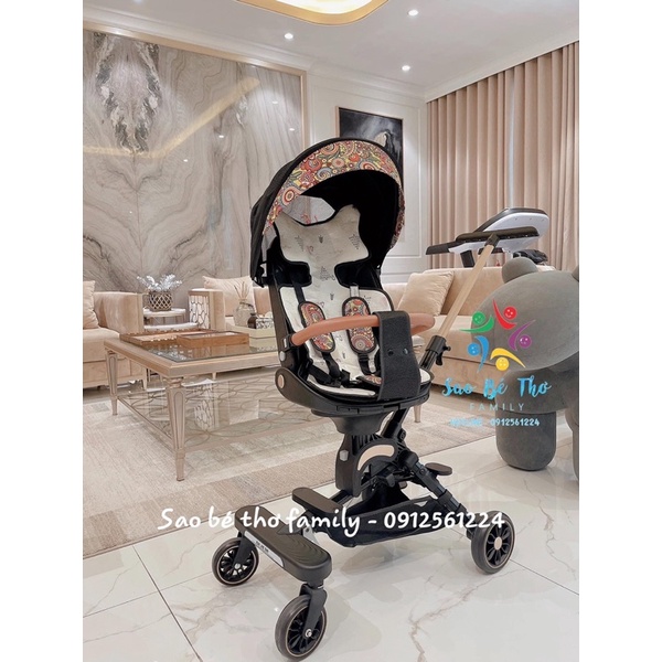 Xe đẩy 2 chiều gấp gọn K9 bản Trung cao cấp kèm bàn ăn