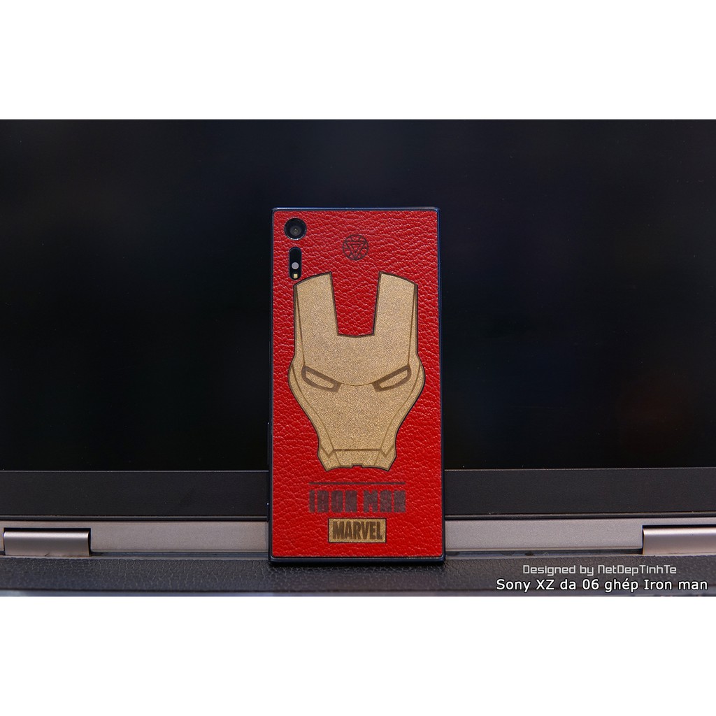 Miếng dán da skin Sony XZ - Iron Man - D6