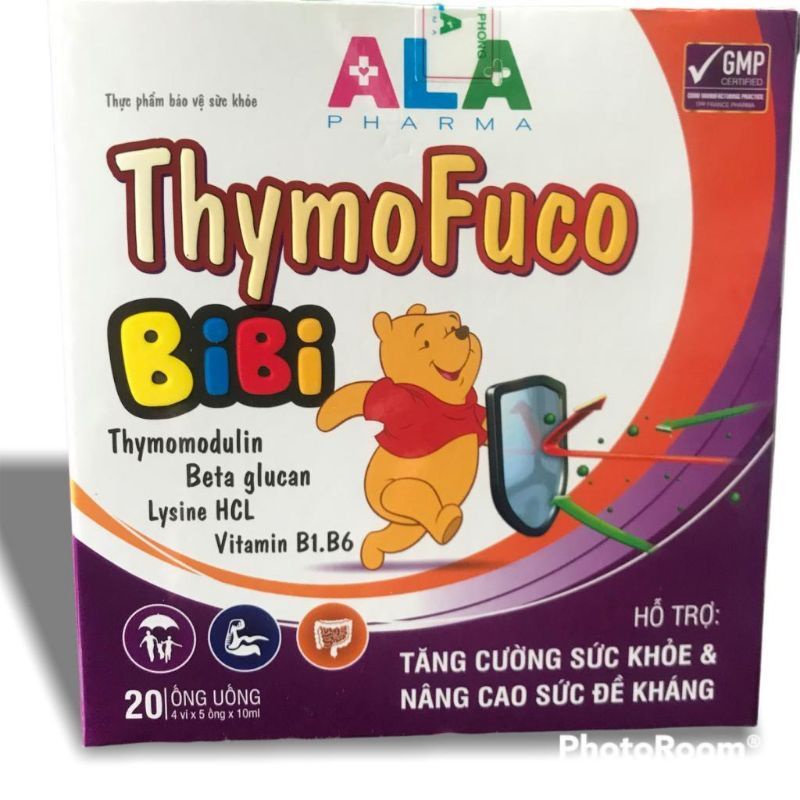 THYMOFUCO BIBI ALA hộp 20 ống - TĂNG CƯỜNG SỨC KHỎE &amp; NÂNG CAO SỨC ĐỀ KHÁNG CHO BÉ TỪ 0 THÁNG