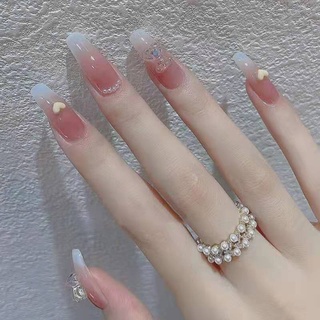 [Hàng mới về] Set 24 móng tay giả nhiều kiểu dáng thiết kế xinh xắn dùng trang trí