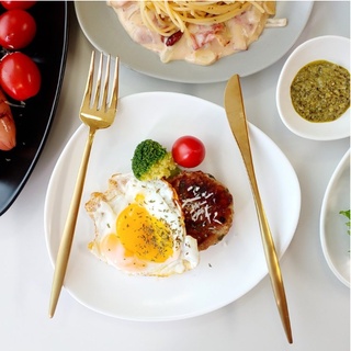 Đĩa sứ Pebble tròn 24cm - Erato - Hàng nhập khẩu Hàn Quốc