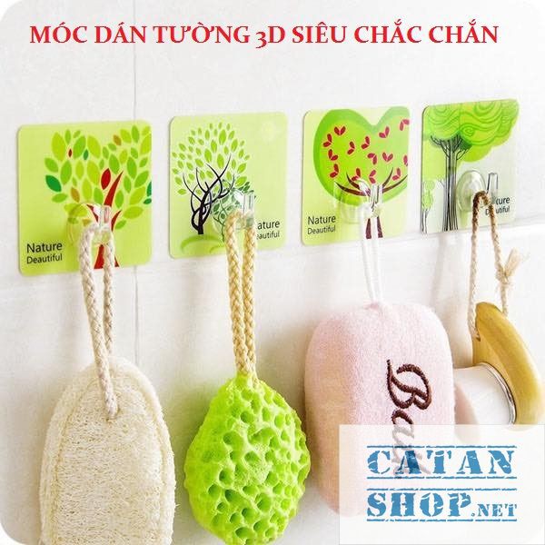 Móc dán tường 3D siêu chắc chắn, MÓC DÁN THẦN THÁNH đa năng siêu chịu lực  là sản phẩm rất tiện ích (giao ngẫu nhiên)