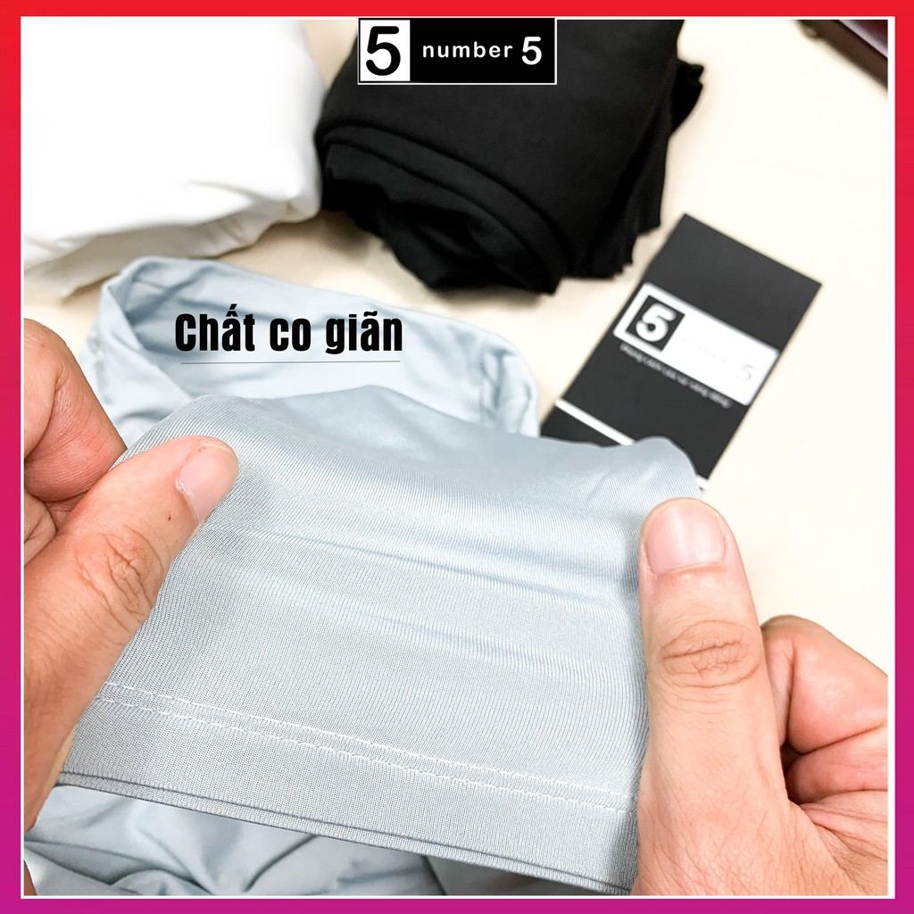 Áo Giữ Nhiệt Nam Number5 Lót Nỉ Cổ 5 Phân Siêu Ấm