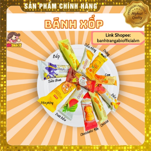 1 CÁI BÁNH XỐP SỮA CHUA 11 VỊ SUVENO THIÊN THẢO FOOD