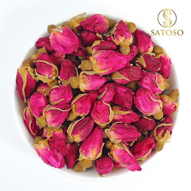 Trà hoa hồng SATASO cao cấp sấy khô làm đẹp da giảm đau bụng kinh ở nữ giới 100g SA06