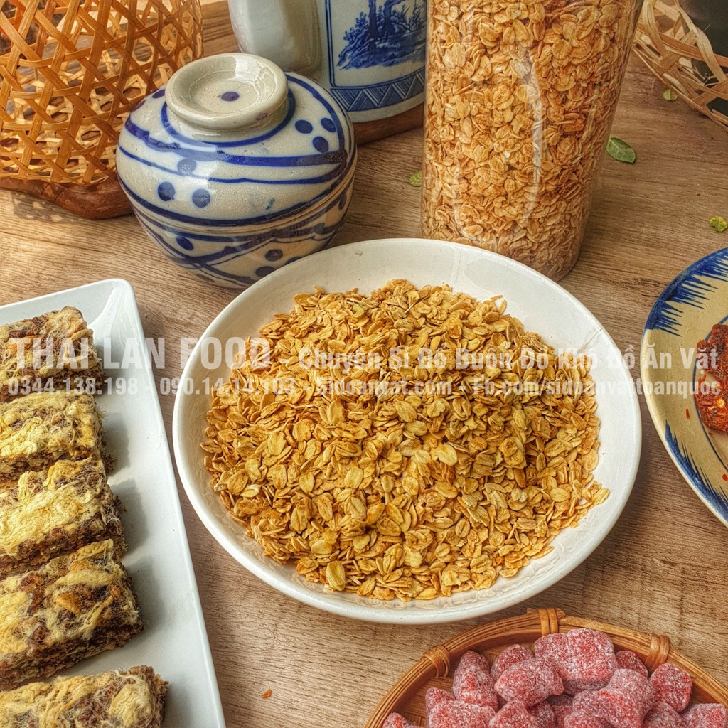 Yến Mạch Sấy Mật Ong Lon 500Gr (Yến Mạch Ăn Liền)