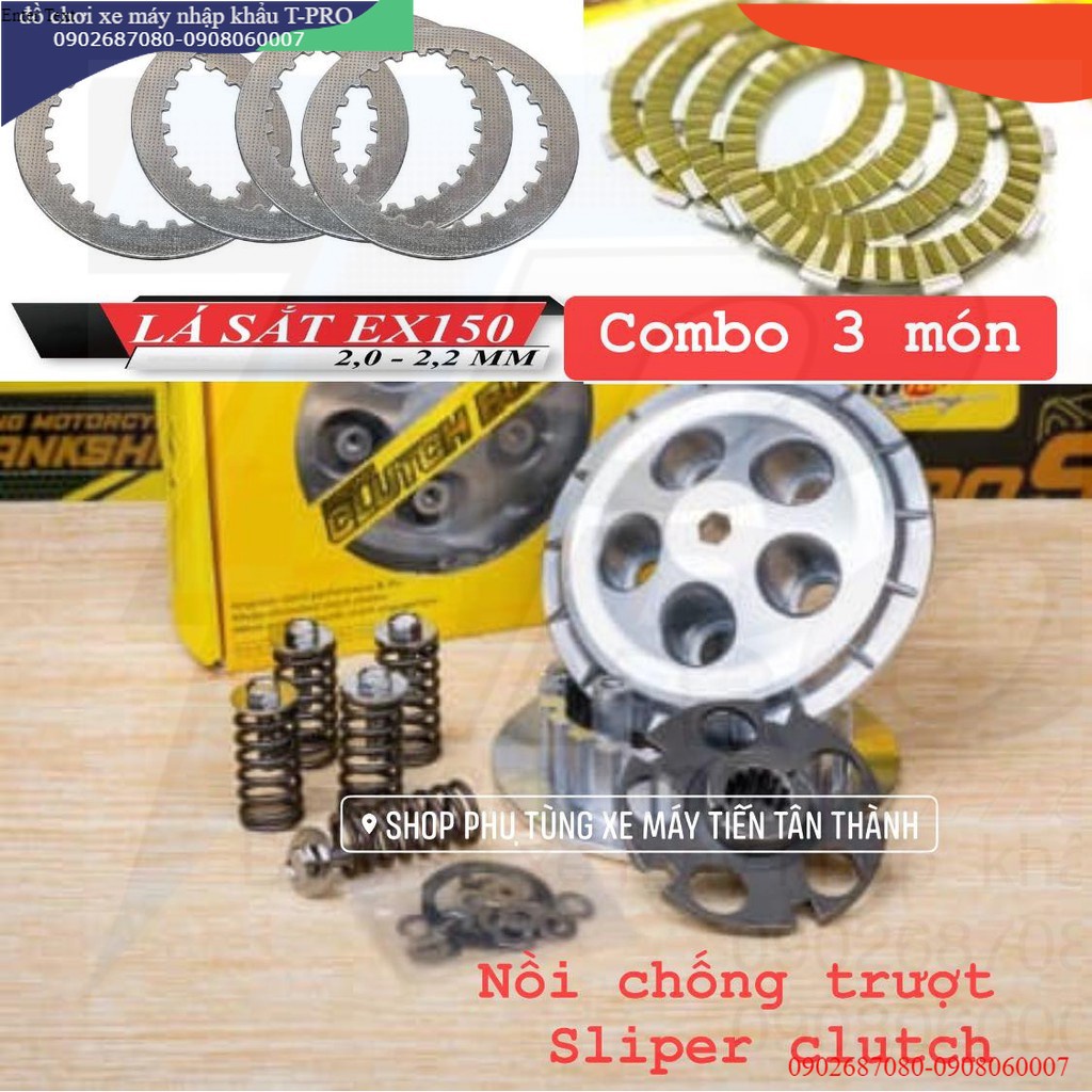 [ COMBO] ĐẾ NỒI NHÔM / BỐ NỒI / LÁ SẮT ĐỘ CHỐNG TRƯỢT FASSTEK EX150 / EX155 / FZ150 / TFX