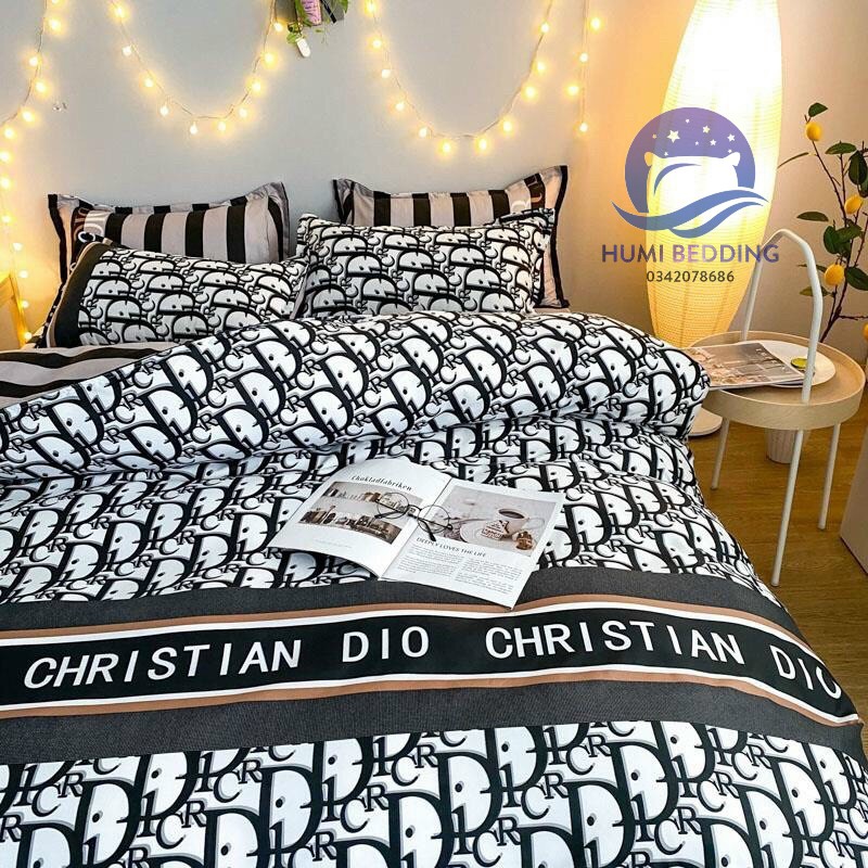 BỘ CHĂN GA GỐI POLY COTTON CHRISTIAN Dior - Bộ Chăn Ga Gối 5 Món Cao Cấp | BigBuy360 - bigbuy360.vn