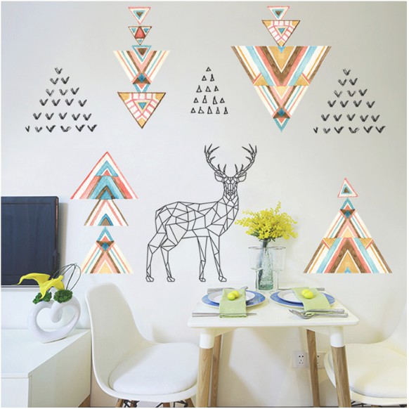 Decal trang trí tường Biểu Tượng Nai Băc Âu