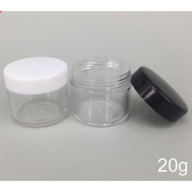 Hủ Đựng Kem ❤ RẺ VÔ ĐỊCH ❤ Hũ nhựa tròn 20g đựng mỹ phẩm , phụ kiện du lịch