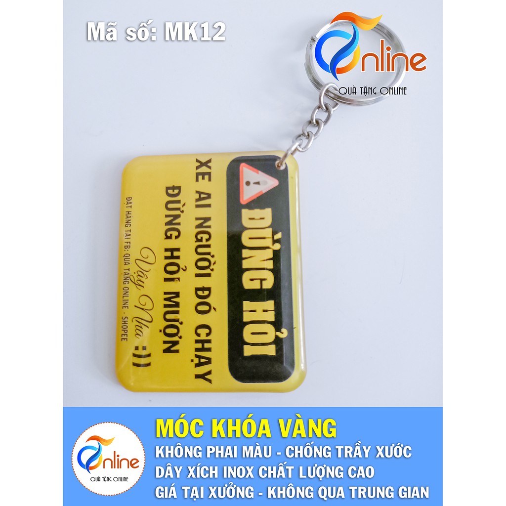 Móc khóa chìa khóa GIÁ RẺ - Móc khóa vàng siêu bền - siêu Cute giá xưởng giá sỉ, bán lẻ