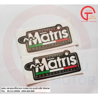 Tem new - tem lớn chữ matris trang trí mọi vị trí xe máy . tem bền ,đẹp - shop uy tín