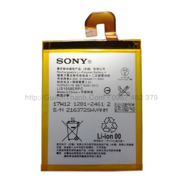 Pin Sony Xperia Z3 D6603, D6653 dung lượng 3100mAh Zin máy