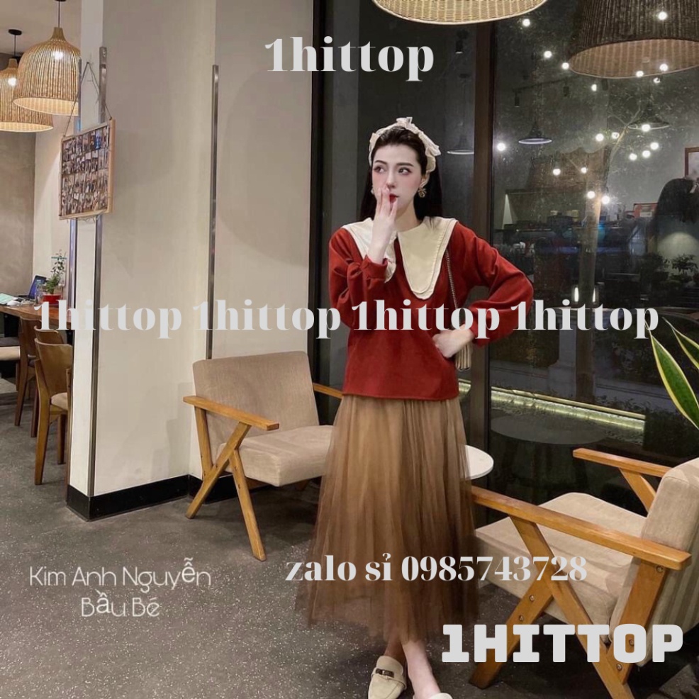 áo babydoll tiểu thư cổ bèo PN00033 1hittop