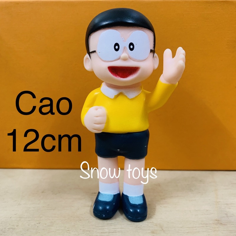 Mô hình Nobita nằm ngủ - Doraemon cầm bánh - Bánh rán Dorayaki - Doremon nằm ngủ - Nobi Nobita Doremon vẫy tay