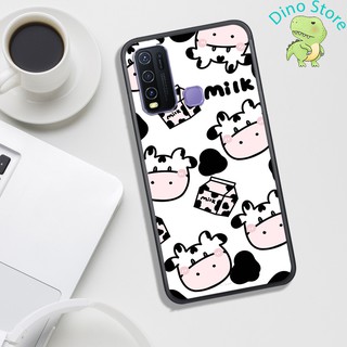 [Free Thêm Tên/Ngày Sinh/SĐT] ỐP LƯNG UV VIVO Y30/VIVO Y50, IN HÌNH CHÚ BÒ SỮA CUTE.
