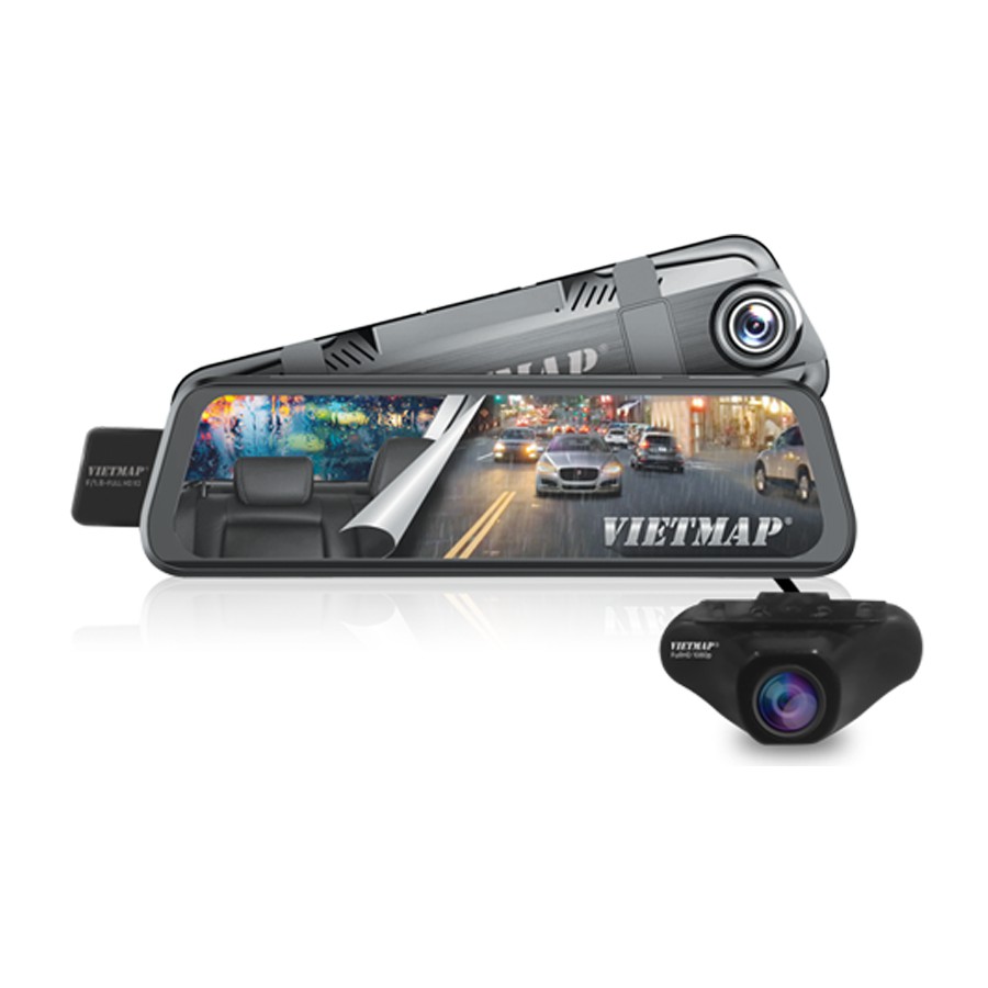 VIETMAP G39 - Thẻ 32GB - Camera Hành Trình Ô Tô Màn Hình Gương Tràn Viền - Hàng Chính Hãng