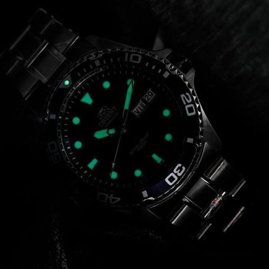 Đồng hồ cơ nam Orient FAA02005D9 mặt kính cứng chống va đập, chống nước 10 ATM, dây thép không gỉ cao cấp chính hãng