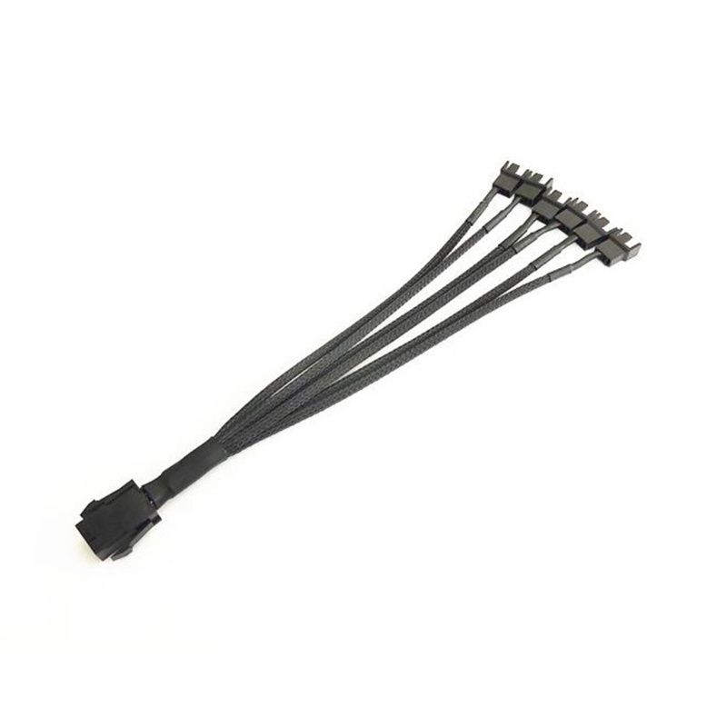 Dây Cáp Chia Cổng 12v 6pin Sang 4pin / 3pin Pwm Cho Quạt Máy Tính