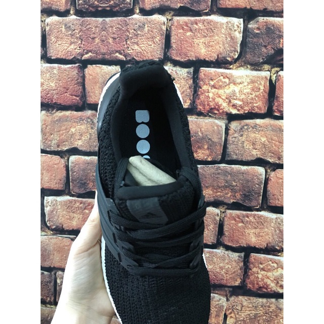 Giày thể thao sneaker giày học sinh Ultraboost 4.0 đen đế trắng cá tính