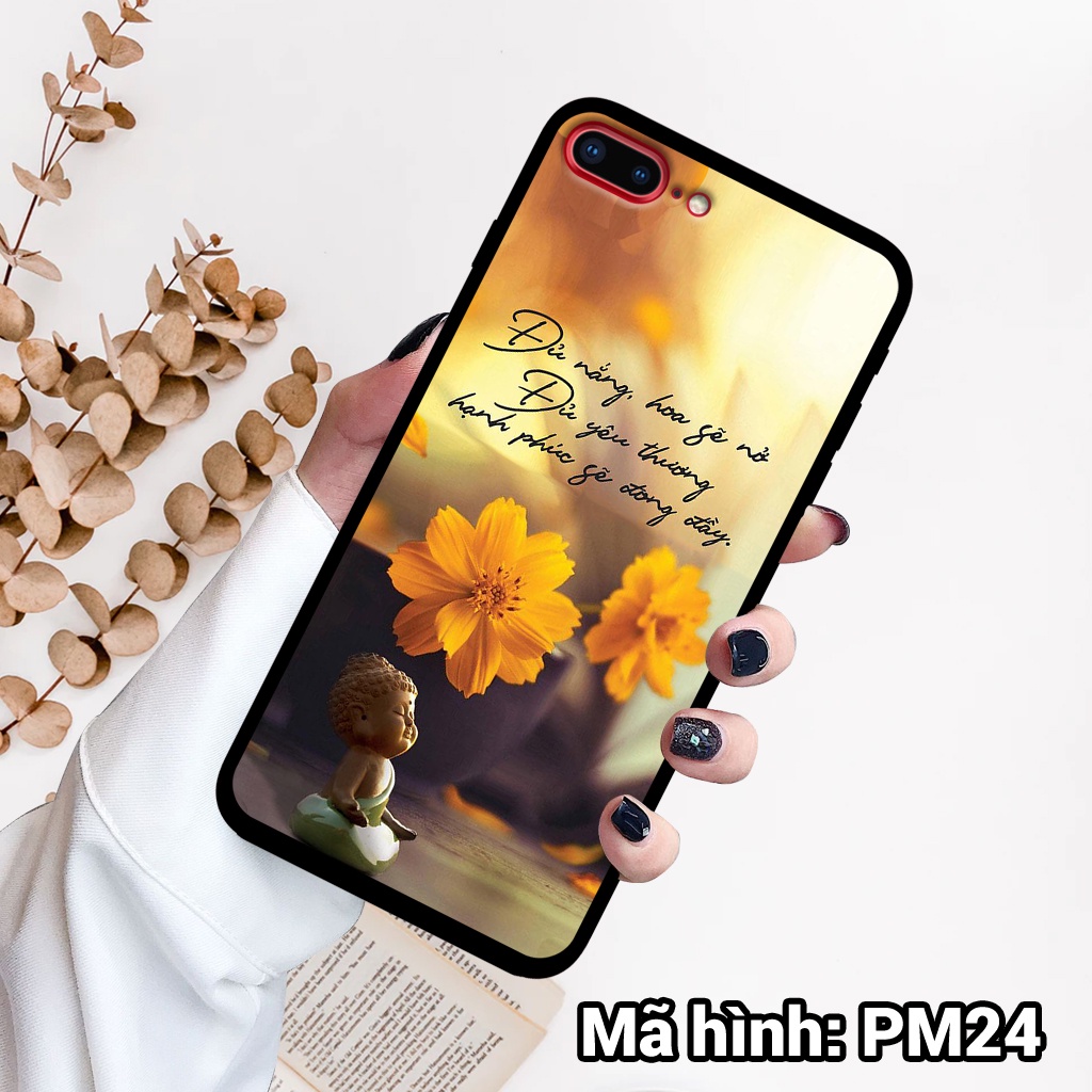 Ốp điện thoại IPHONE 7/7 PLUS/8/8 PLUS in hình tâm an vạn sự an – lưng kính tráng gương viền dẻo