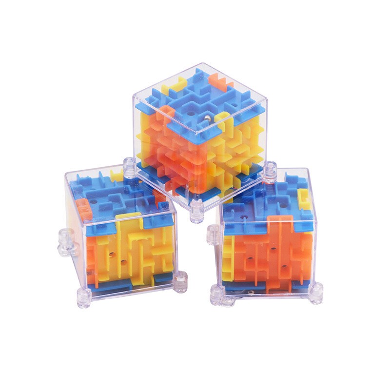 Combo 2 Đồ chơi rubik mê cung lăn bi - Khối lập phương 3D đồ chơi mê cung giáo dục trí tuệ cho trẻ