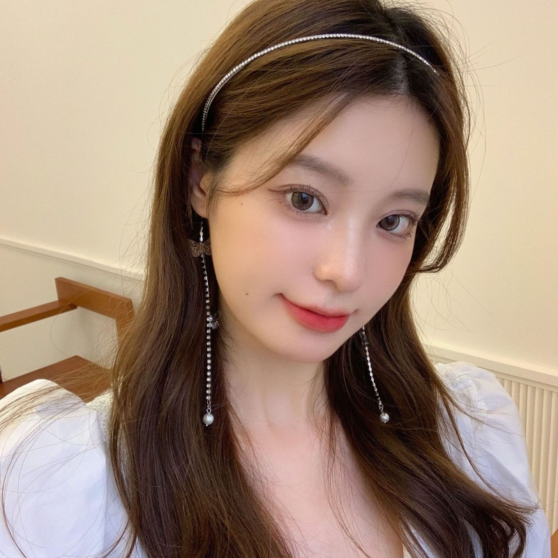 Băng Đô Cài Tóc Đính Ngọc Trai Giả Lấp Lánh Thời Trang Mùa Hè Cho Nữ