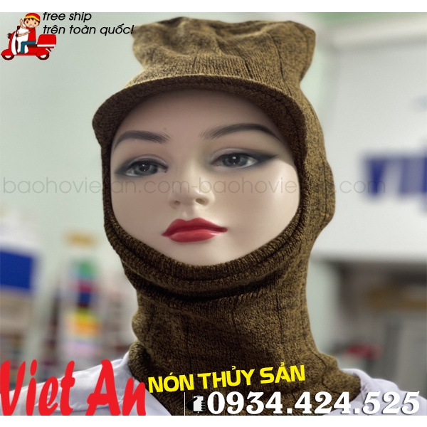 NÓN LEN KHO LẠNH MÀU NÂU ĐẬM _ Hình Chụp Thật