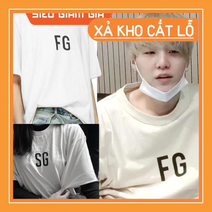 Áo thun tay lỡ BTS SUGA FG/SG chất cotton