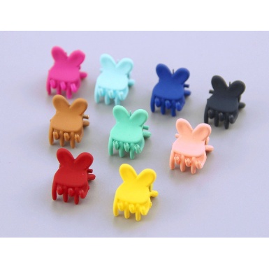 Kẹp tóc càng cua mini Yolody kẹp càng cua nhám loại 1 nhiều màu cho bé gái