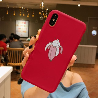 Ốp lưng thời trang in hình Thỏ chuối cho IPHONE