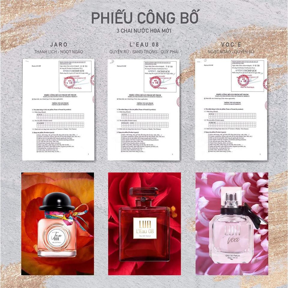 Nước Hoa Lua JARO - 30ml- chính hãng công ty