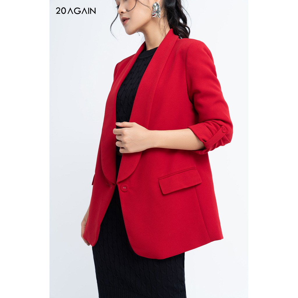 [Mã FAMALLT5 giảm 15% đơn 150k] Áo khoác vải 2 lớp dài cổ sam - VDA0673 - 20 Again | BigBuy360 - bigbuy360.vn