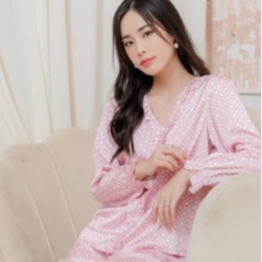 Bộ đồ ngủ lụa thu đông IK 0724 | BigBuy360 - bigbuy360.vn