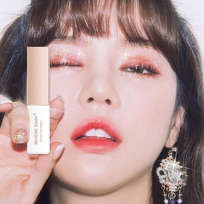 Phấn Mắt Dạng Thỏi 2 Màu Gradient Ánh Ngọc Trai Chống Nước Chống Mồ Hôi Lâu Trôi Không Nhòe