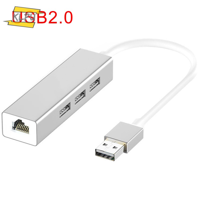 Đầu Chuyển Đổi Klpu Usb2.0 / 3.0 Sang Rj45 Ethernet 4 Cổng Cho Macbook Asus Laptop