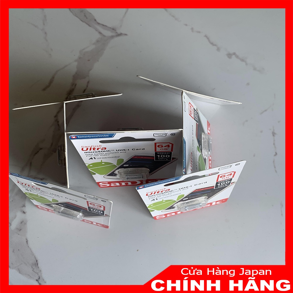 THẺ NHỚ CHÍNH HÃNG Micro SanDisk Ultra 64GB - Chuyên Dùng Cho Camera Giám Sát