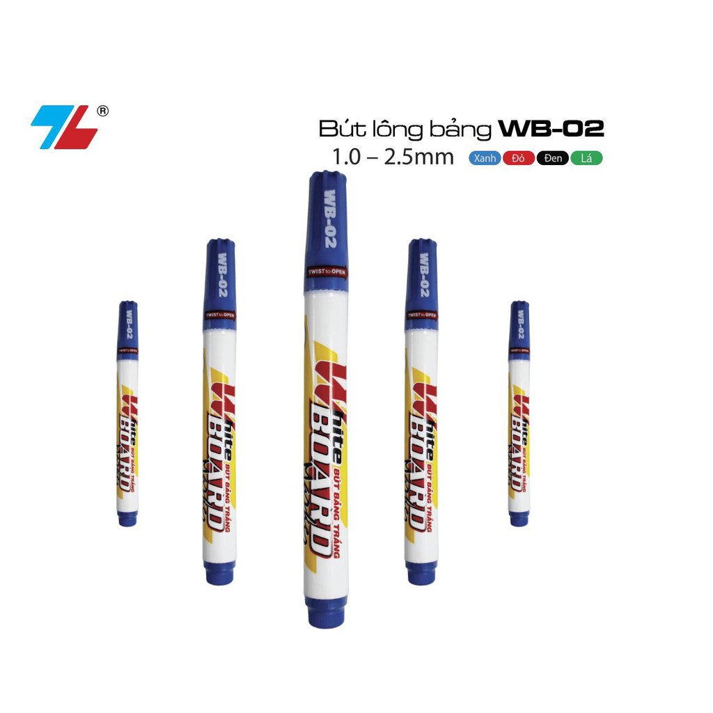 Bút dạ bảng Whiteboard  WB-02 màu xanh (dễ dàng tẩy xóa)
