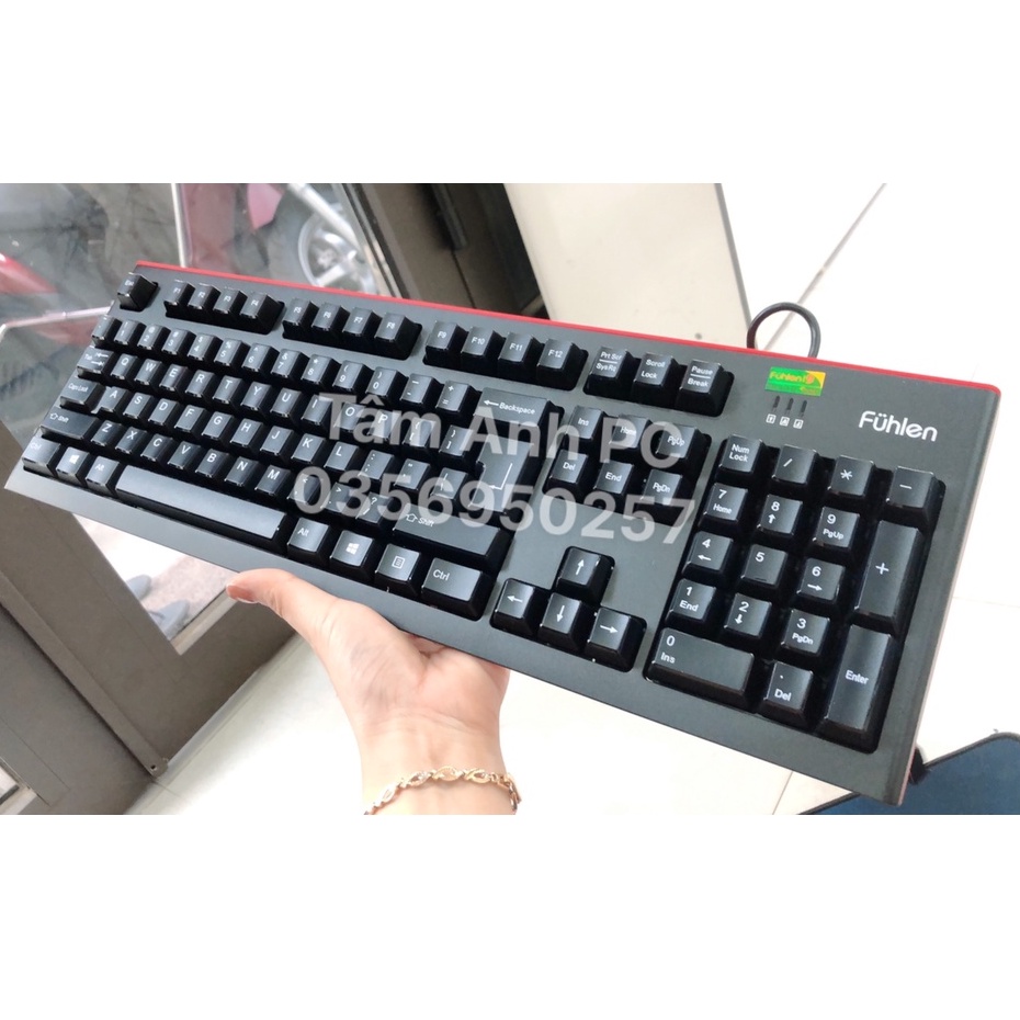 Bộ Phím Chuột Fuhlen L411 or L500S + L102 có dây USB - Mới Chính Hãng Ninza Bảo Hành 24 Tháng