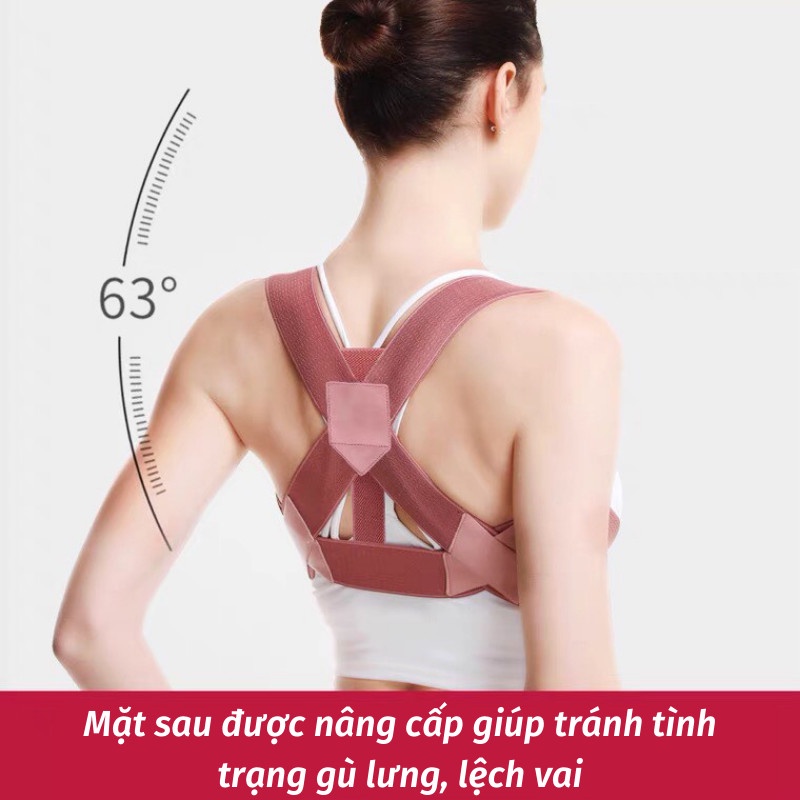 Đai Chống Gù Lưng Đai Lưng Cột Sống Giảm Đau Nhức Co Giãn Tốt LEON OFFICIAL