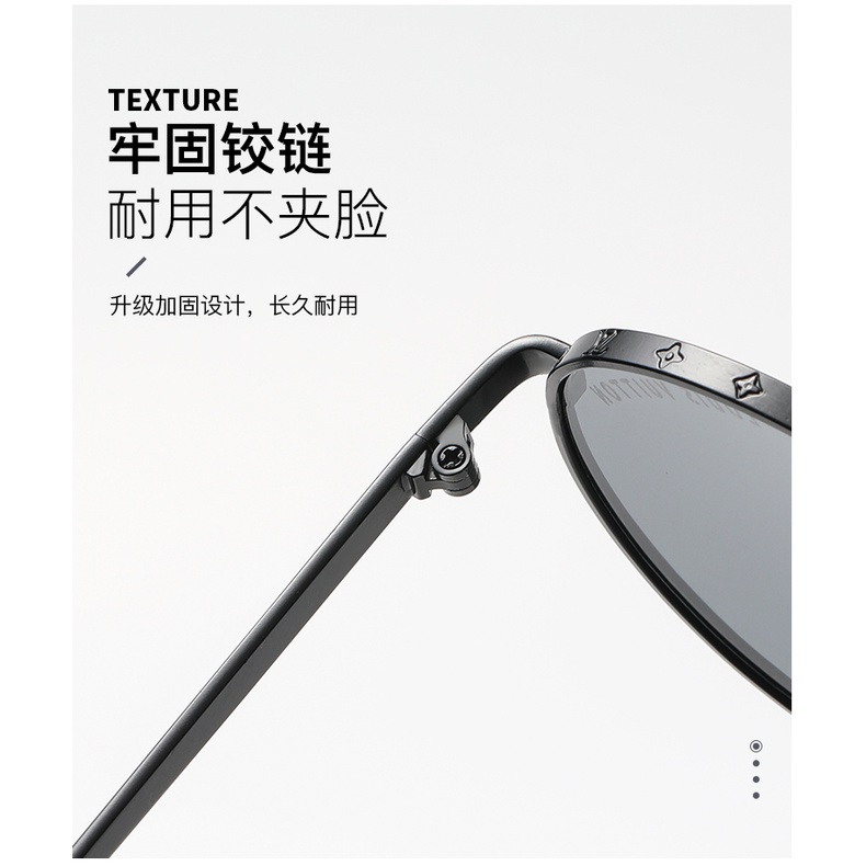 Thời trang mới chống tia cực tím uv400 nam và nữ kính râm khung kim loại kính râm tròn nhà thiết kế thương hiệu