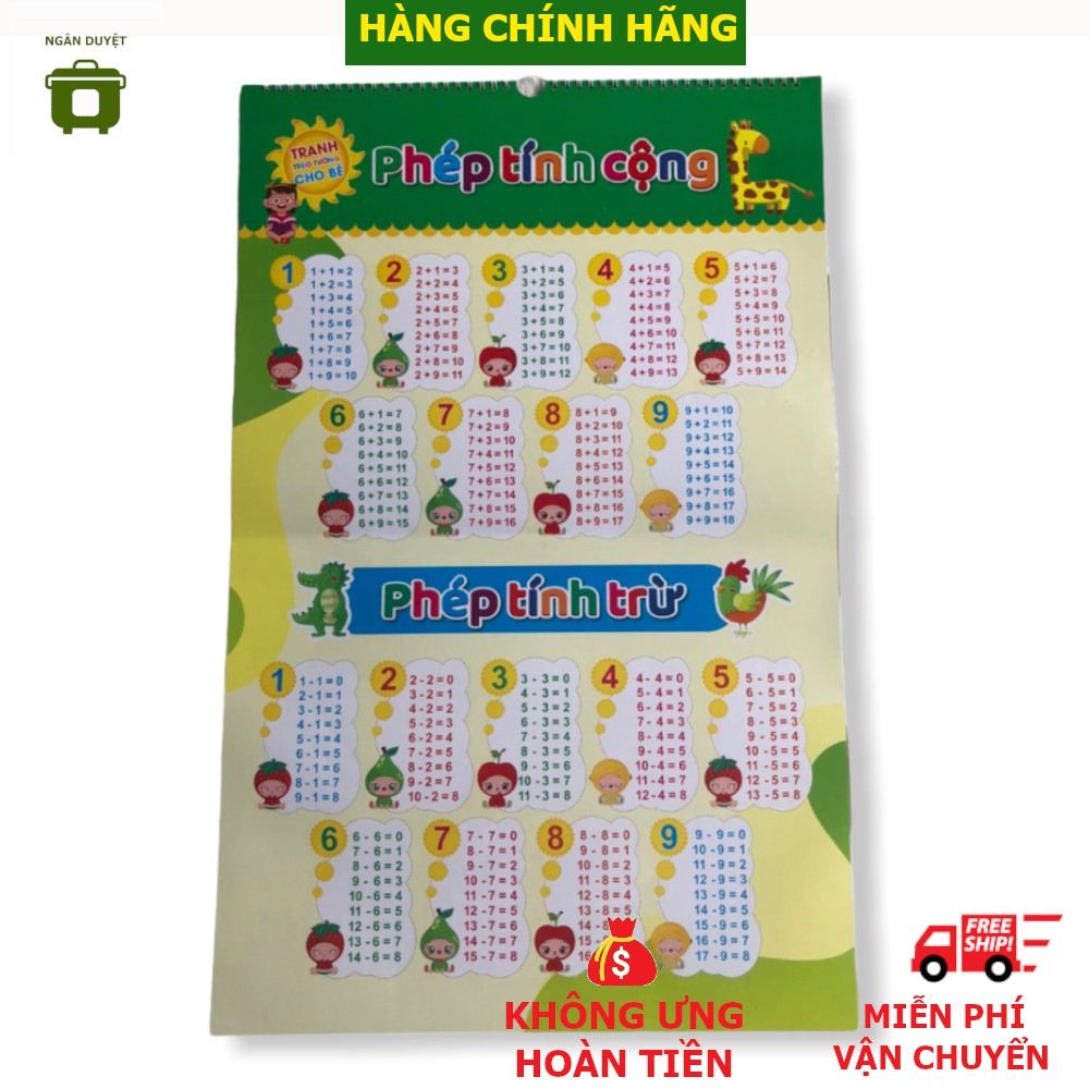 Tranh Treo Tường Cho Bé In Màu 12 Chủ Đề Học Song Ngữ Việt - Anh - Giầy dày, In bóng, bền, chính hãng NXB Hà Nội